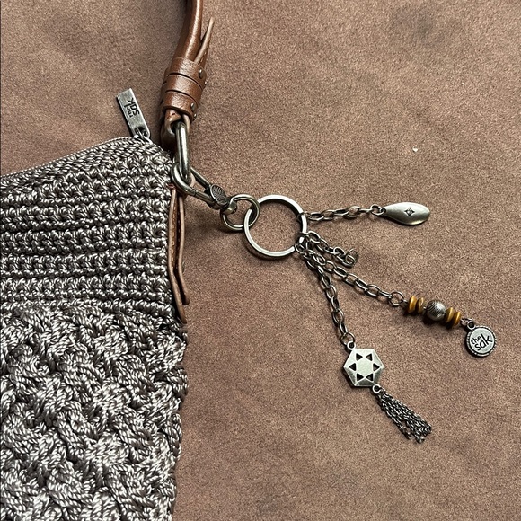 The Sak Brown Crochet Shoulder Bag - Picture 3 of 4